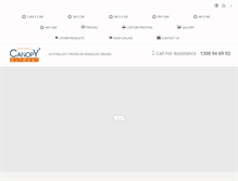 Tablet Screenshot of canopyoutdoor.com.au